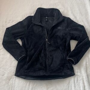 The North Face Black Plush Zip-Up Fleece Jacket